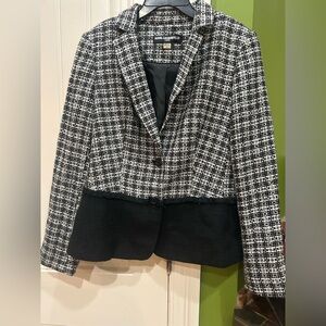 Karl Lagerfeld Black and White Women's blazer size 10